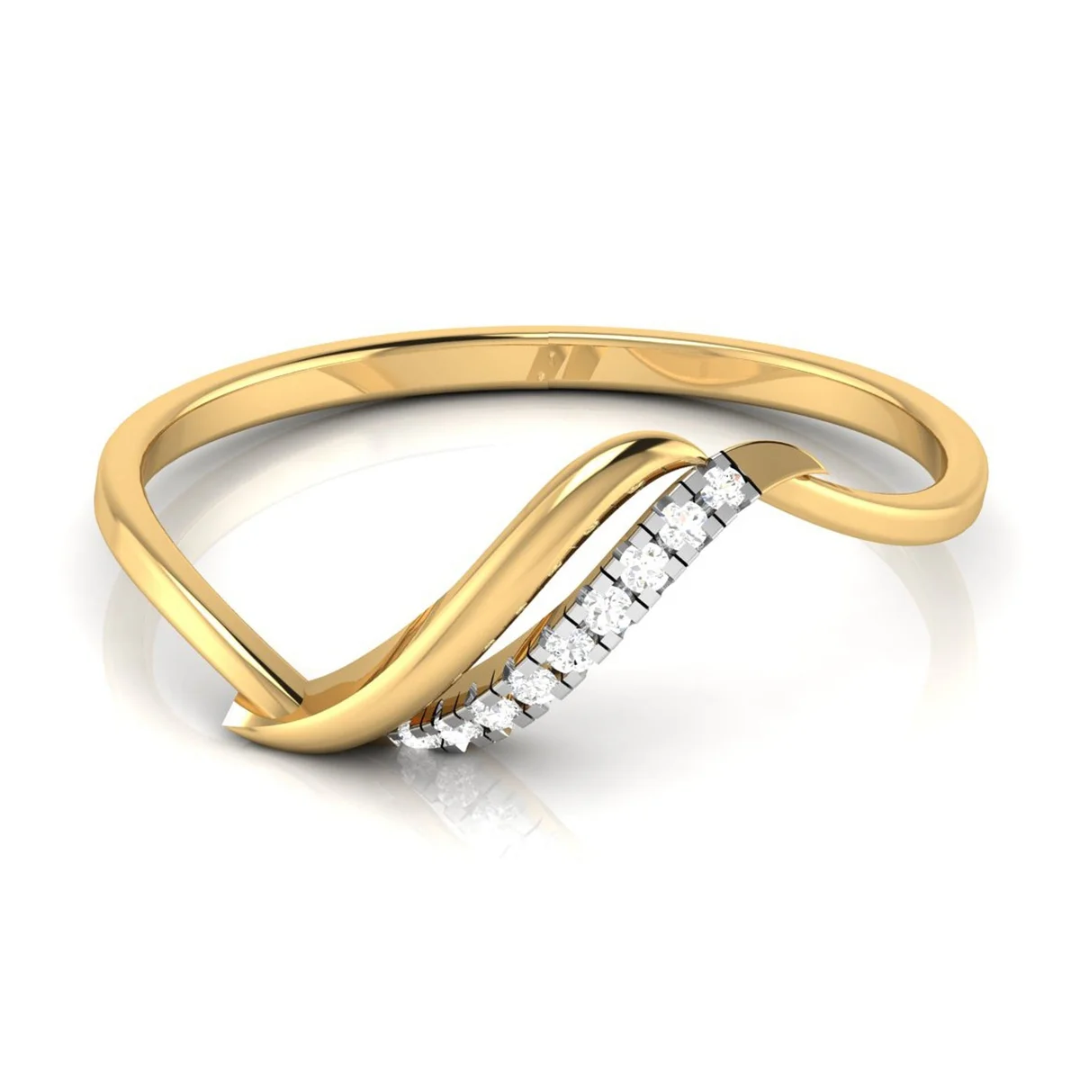 Evaan Lab Grown Diamond Gold Ring – R003 | 0.03ct — Image 1