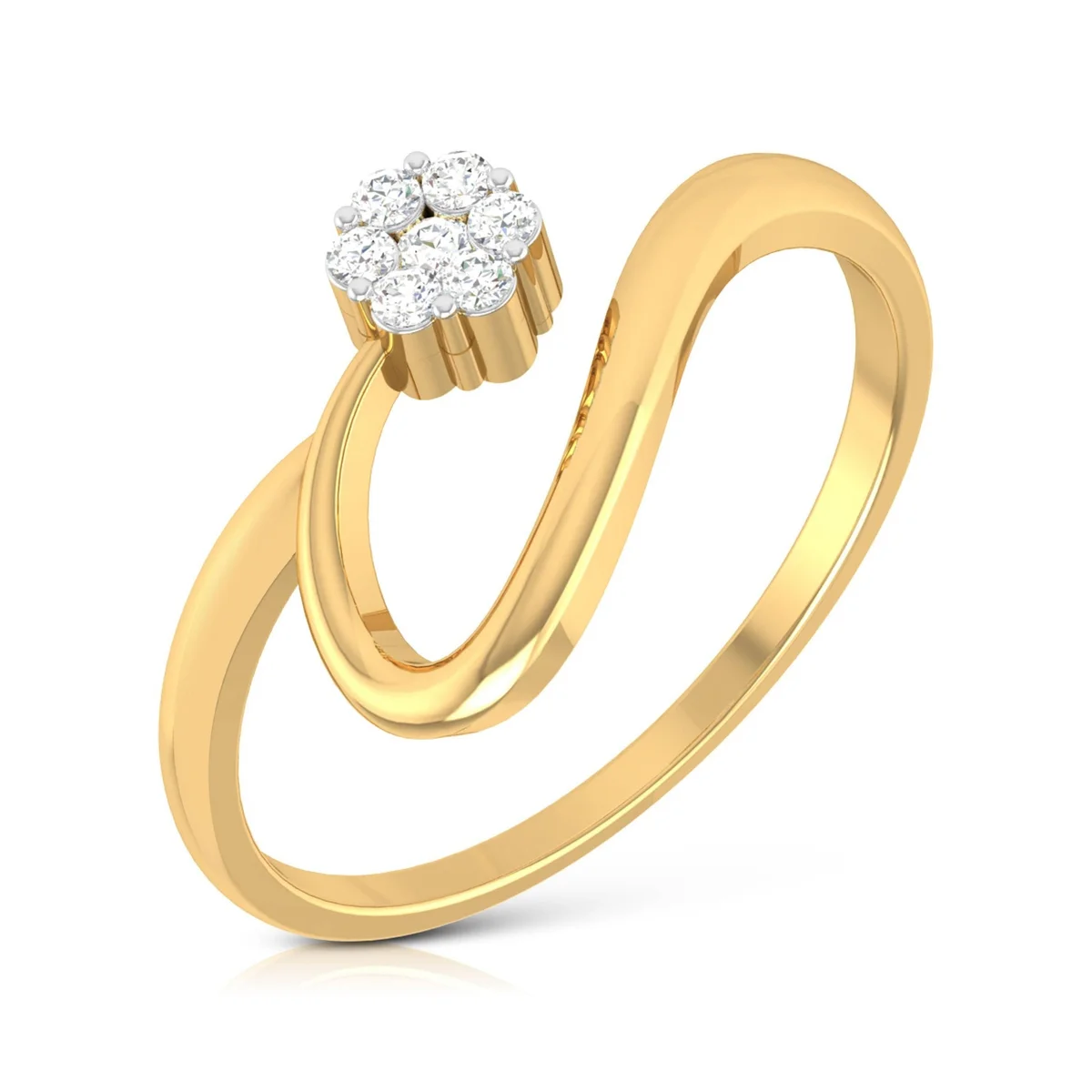 Evaan Lab Grown Diamond Gold Ring – R007 | 0.06ct — Image 1