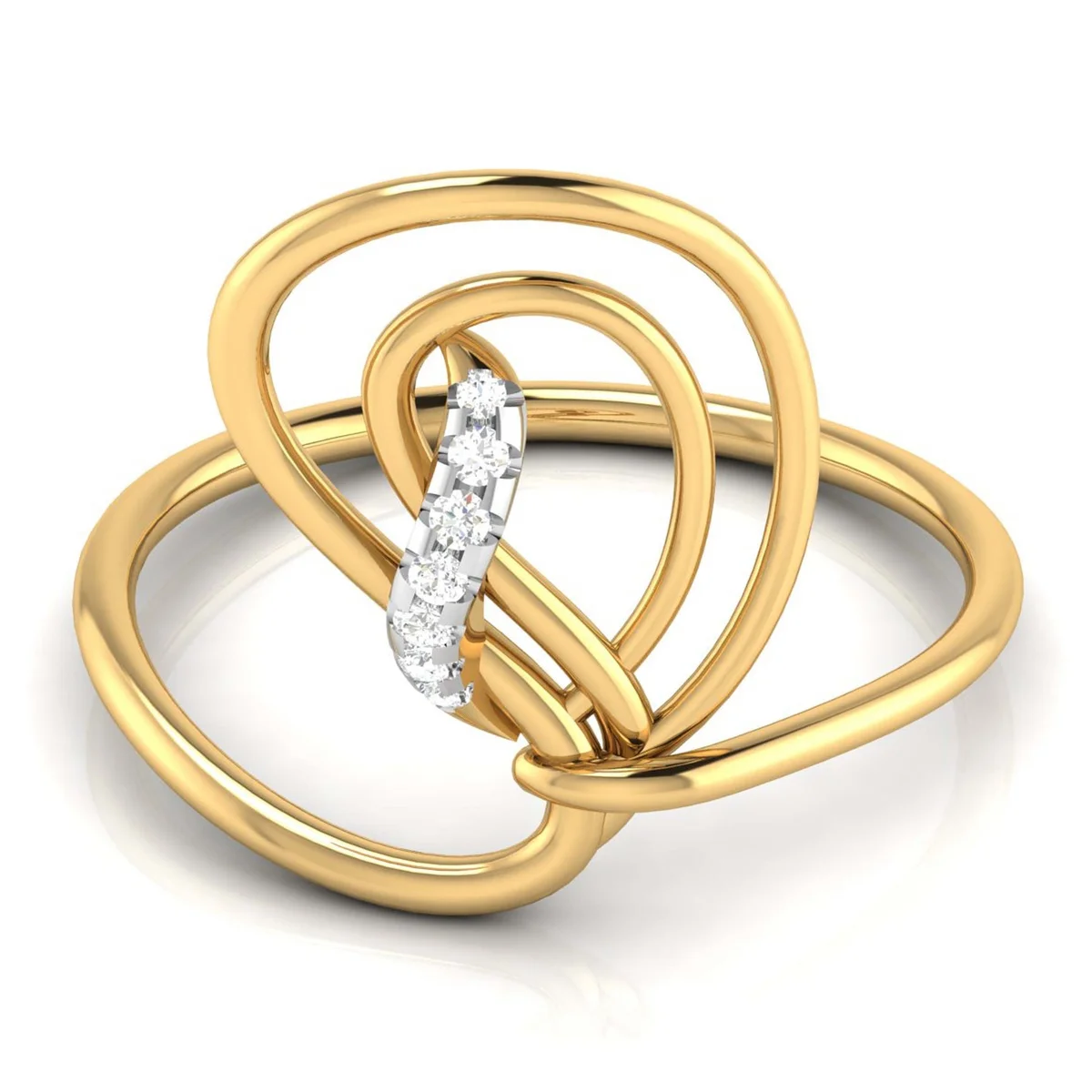 Evaan Lab Grown Diamond Gold Ring – R008 | 0.03ct — Image 1