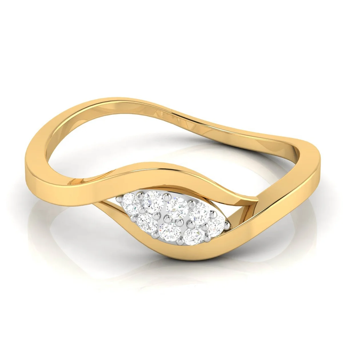 Evaan Lab Grown Diamond Gold Ring – R014 | 0.08ct — Image 1
